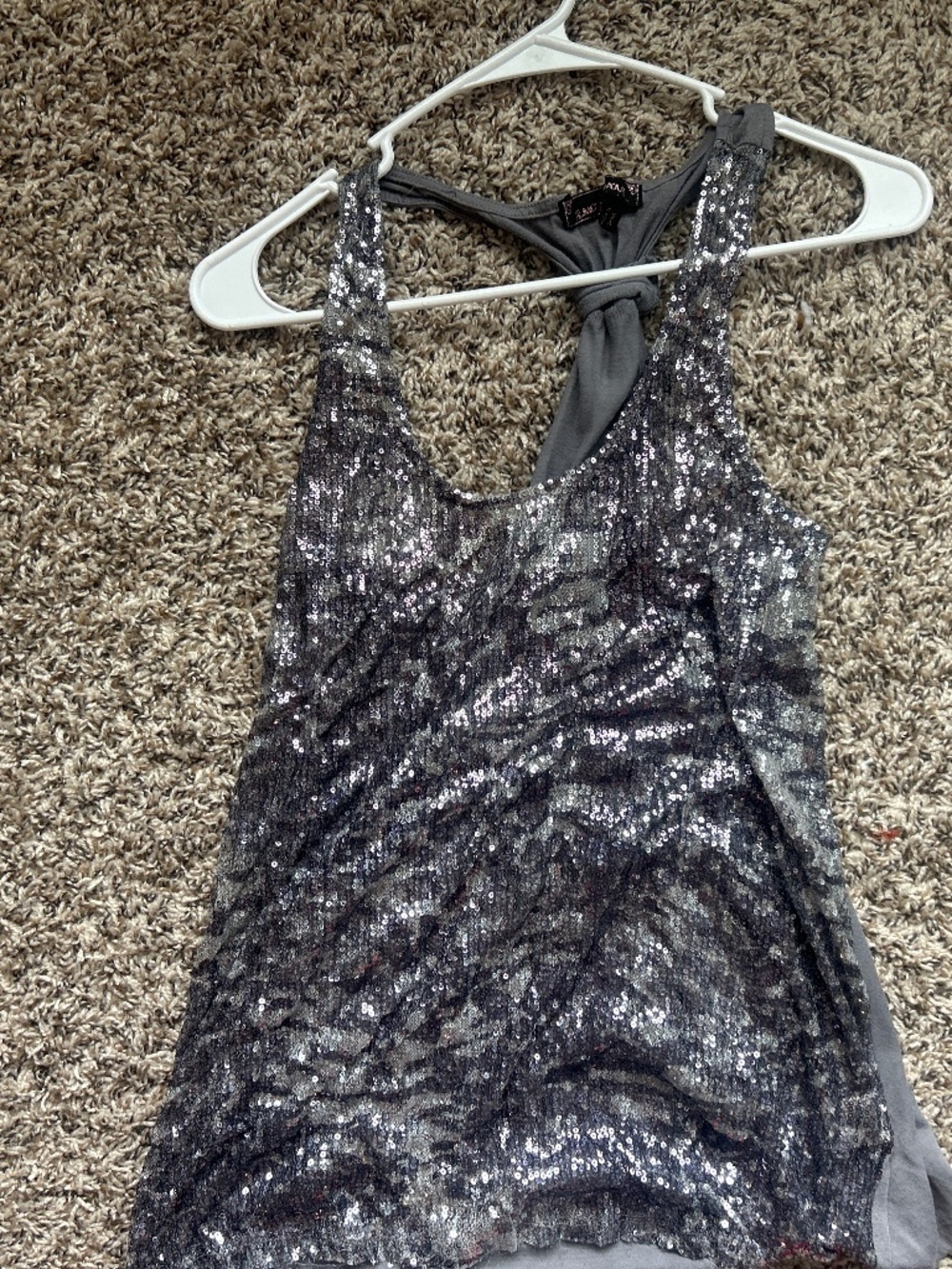 Vintage Y2K Sequin Top NWT Women's Party Blouse
